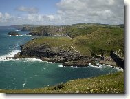 Útesy u Tintagel Castle