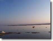 Solné jezero v Tunisu